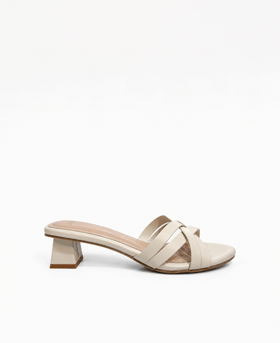 Esmae Heel Sandals Beige