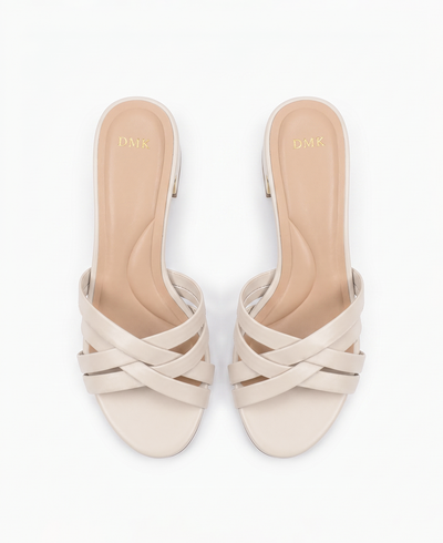 Esmae Heel Sandals Beige