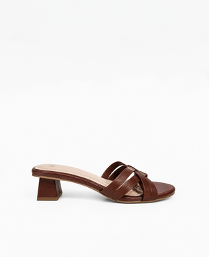 Esmae Heel Sandals Brown