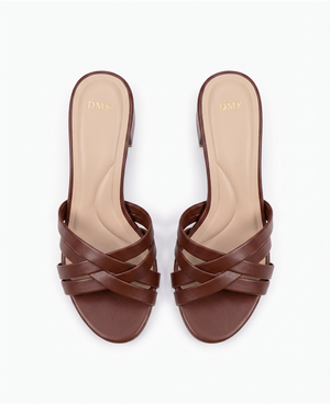 Esmae Heel Sandals Brown