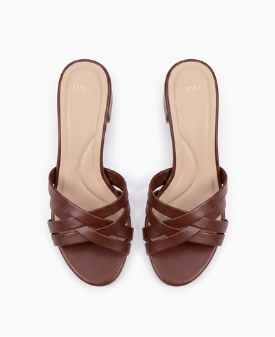 Esmae Heel Sandals Brown