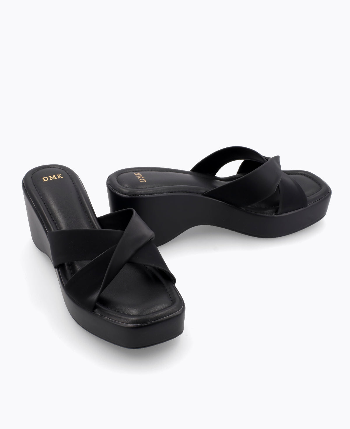 Kaira Platform Heel Sandals - Black