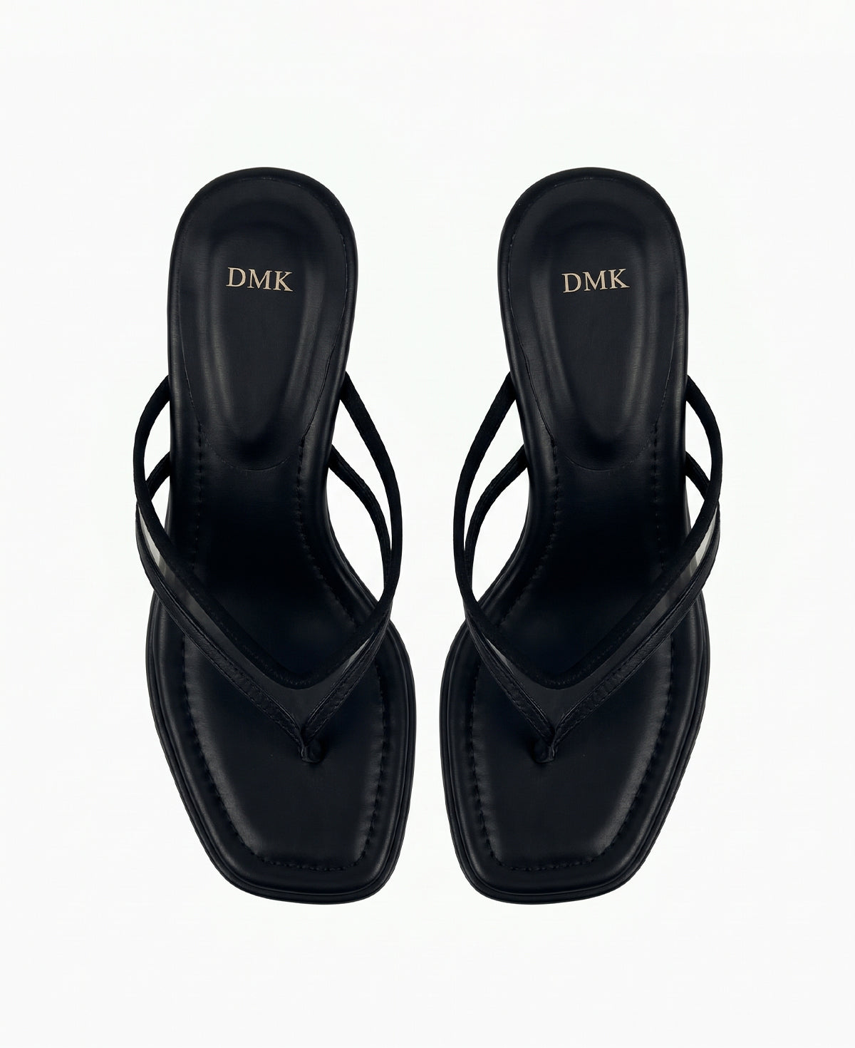 Lilith Thong Heel Sandals - Black