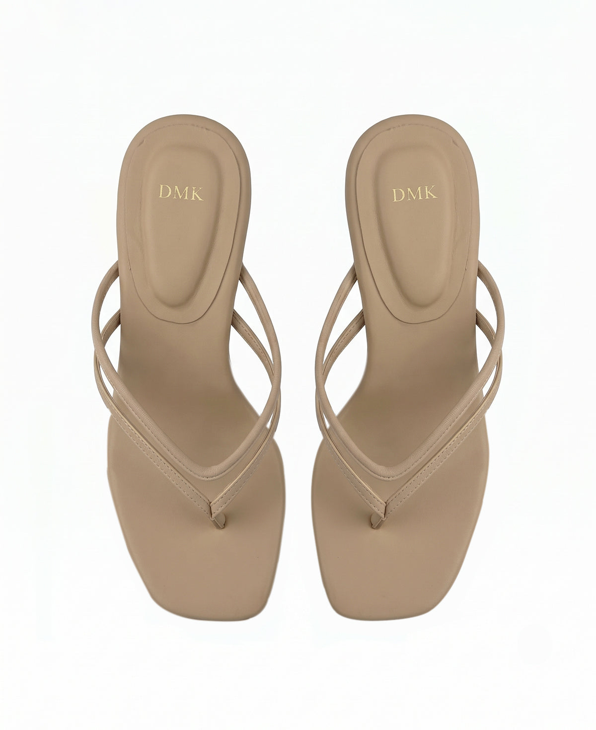 Lilith Thong Heel Sandals - Nude