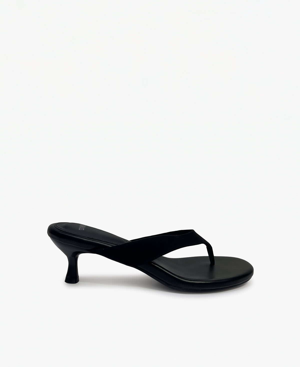 Sherry Thong Heel Sandals - Black