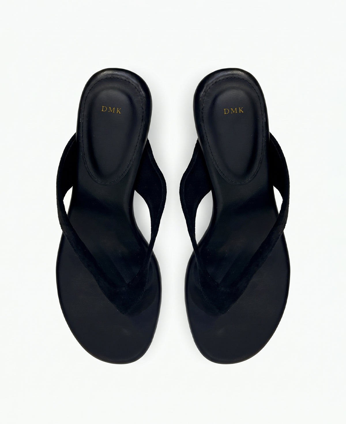 Sherry Thong Heel Sandals - Black