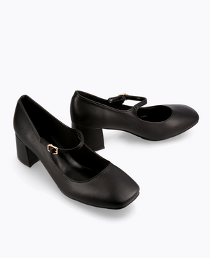 Dainty Delight Mary Janes - Matte Black
