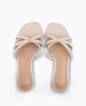 Trissa Flat Sandals Beige