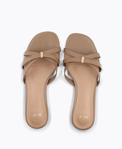 Trissa Flat Sandals Taupe