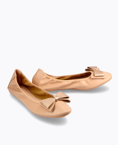 Florence Ballerina Flats - Nude