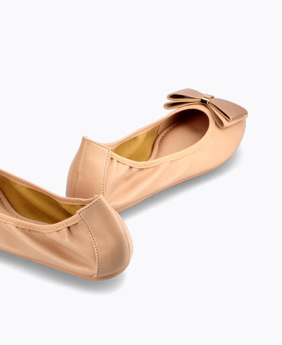 Florence Ballerina Flats - Nude