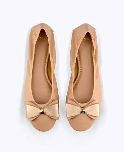 Florence Ballerina Flats - Nude