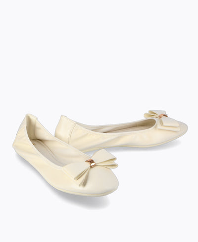 Florence Ballerina Flats - Beige
