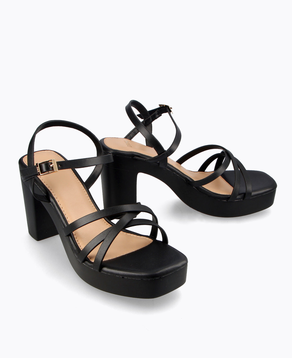 New look black platform heels shop