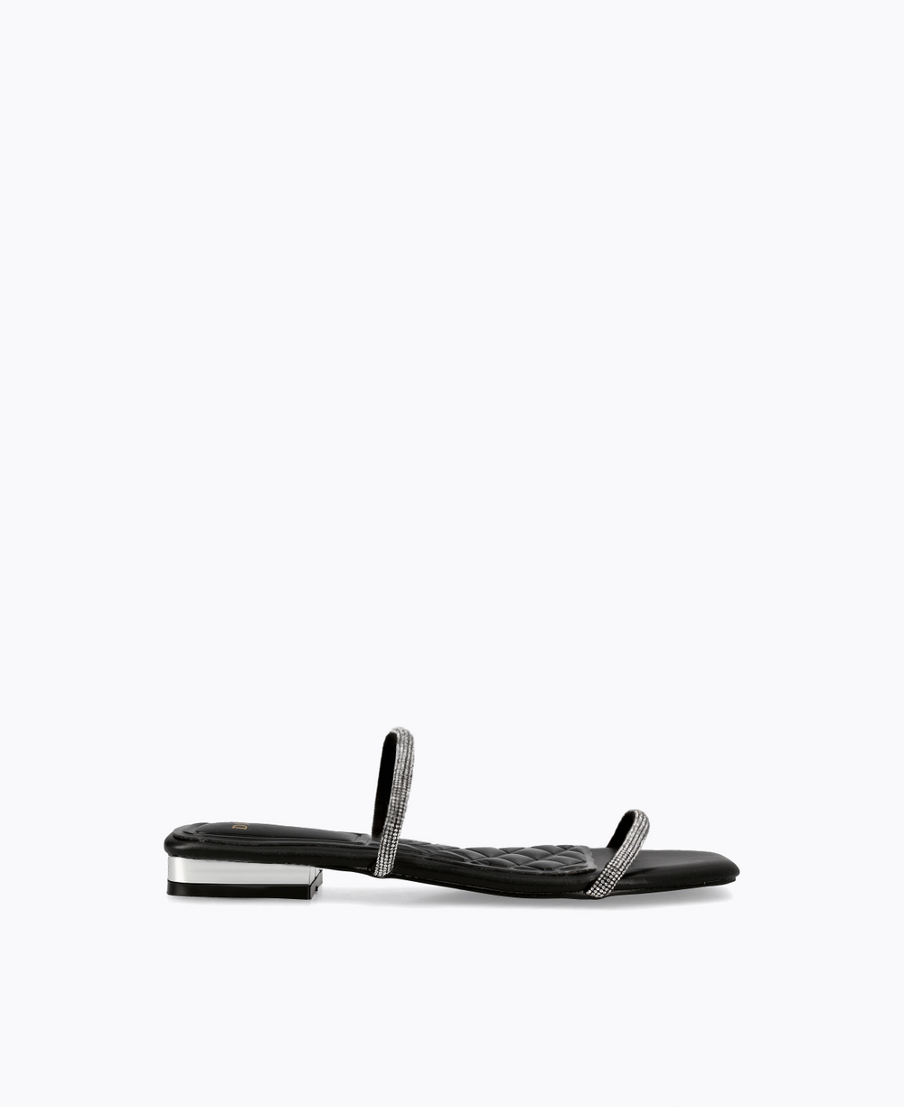 Brighter Crystal Flat Sandals DMK