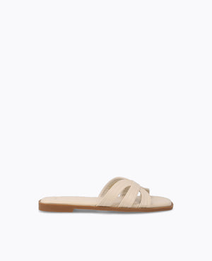 Emalyn Flat Sandals - Beige