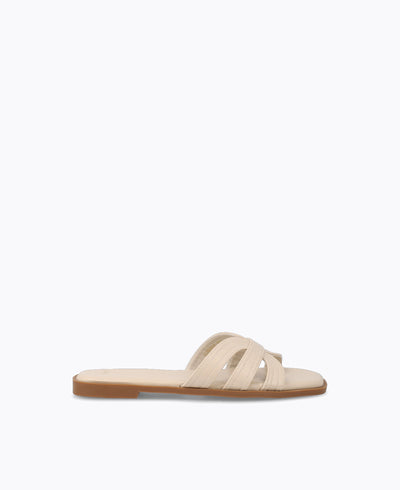 Emalyn Flat Sandals - Beige