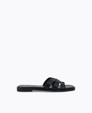 Emalyn Flat Sandals - Black