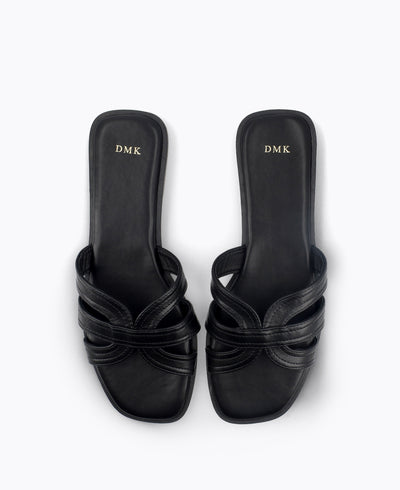 Emalyn Flat Sandals - Black