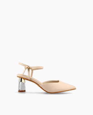 Collins Heel Pumps - Beige