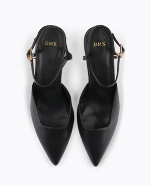 Crystal Clear Confidence Heel Pumps - Black