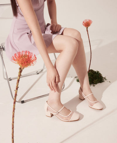 Marion Mary Janes - Beige