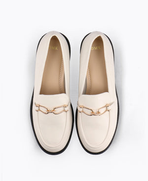 Alice Platform Loafers - Beige