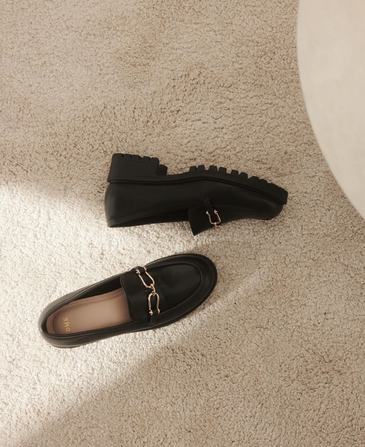 Alice Platform Loafers - Black
