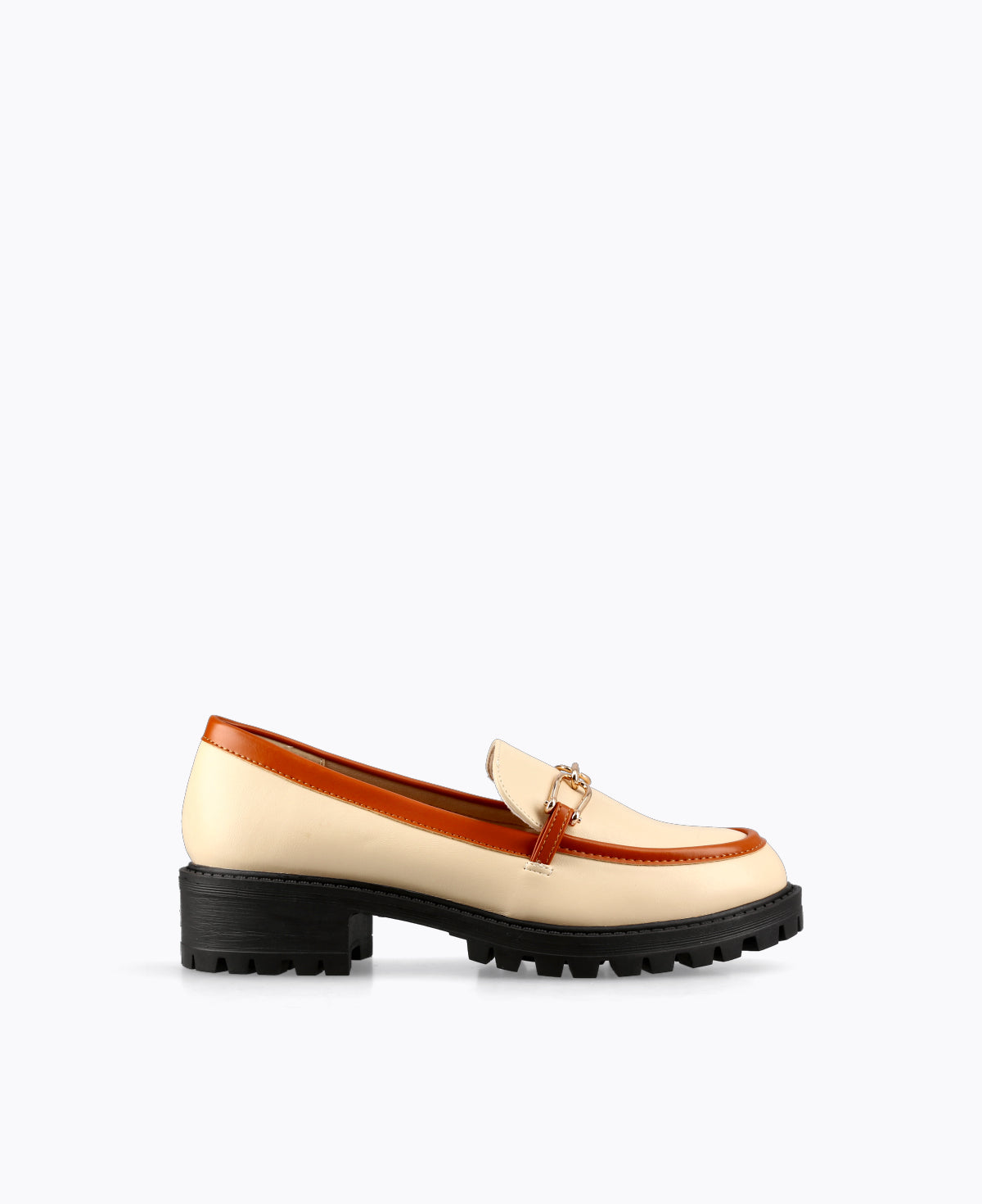 Alice Platform Loafers - Black & White
