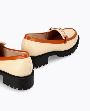 Alice Platform Loafers - Black & White
