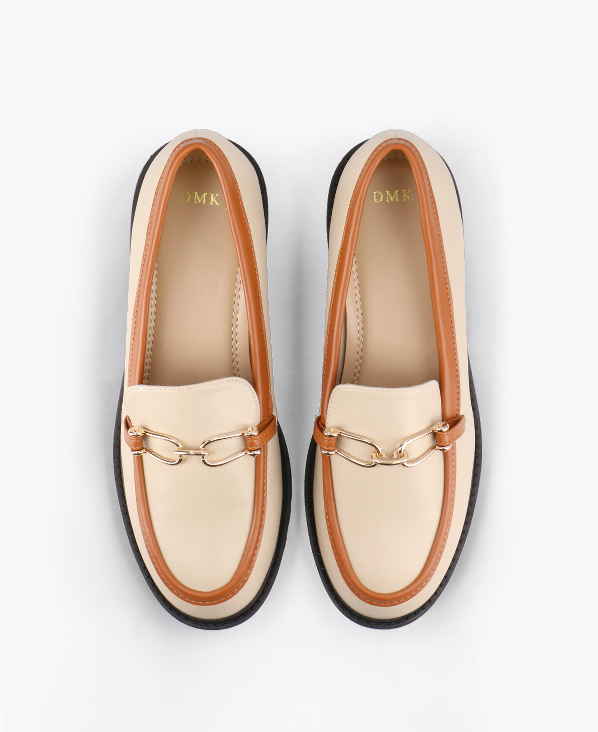 Alice Platform Loafers - Black & White