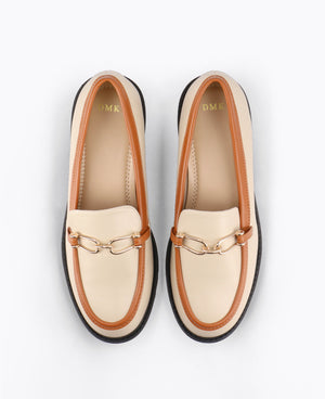 Alice Platform Loafers - Black & White