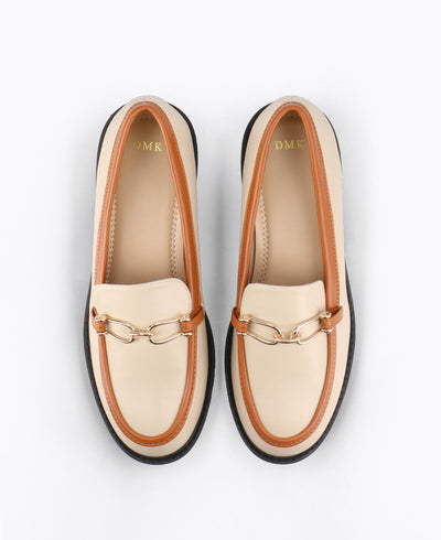 Alice Platform Loafers - Black & White