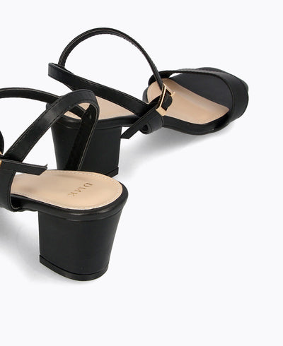 Rayna Block Heel Sandals - Black