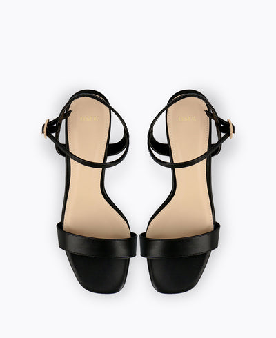 Rayna Block Heel Sandals - Black