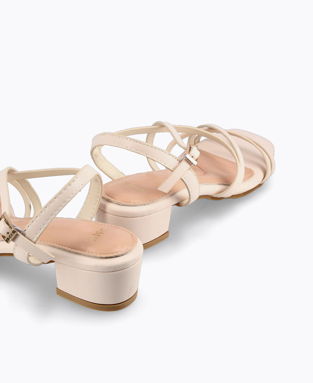 Ivy Strappy Heel Sandals Beige DMK