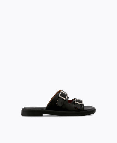 Polly Platform Sandals - Black