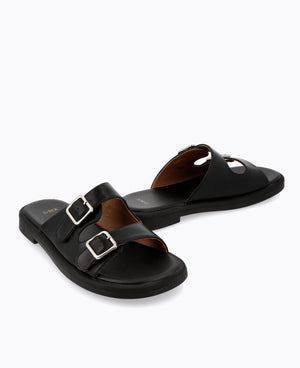 Polly Platform Sandals - Black