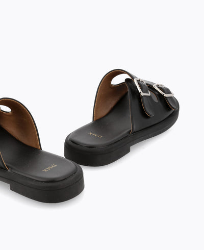 Polly Platform Sandals - Black