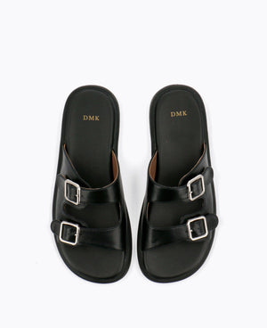 Polly Platform Sandals - Black