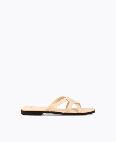 Blake Flat Sandals - Beige