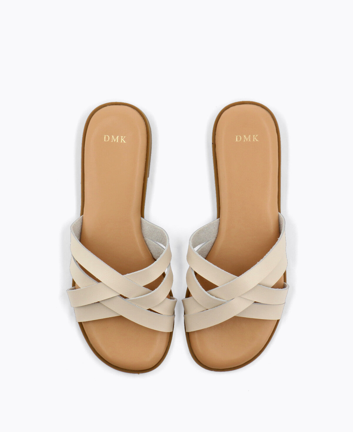 Andy Flat Sandals - Beige
