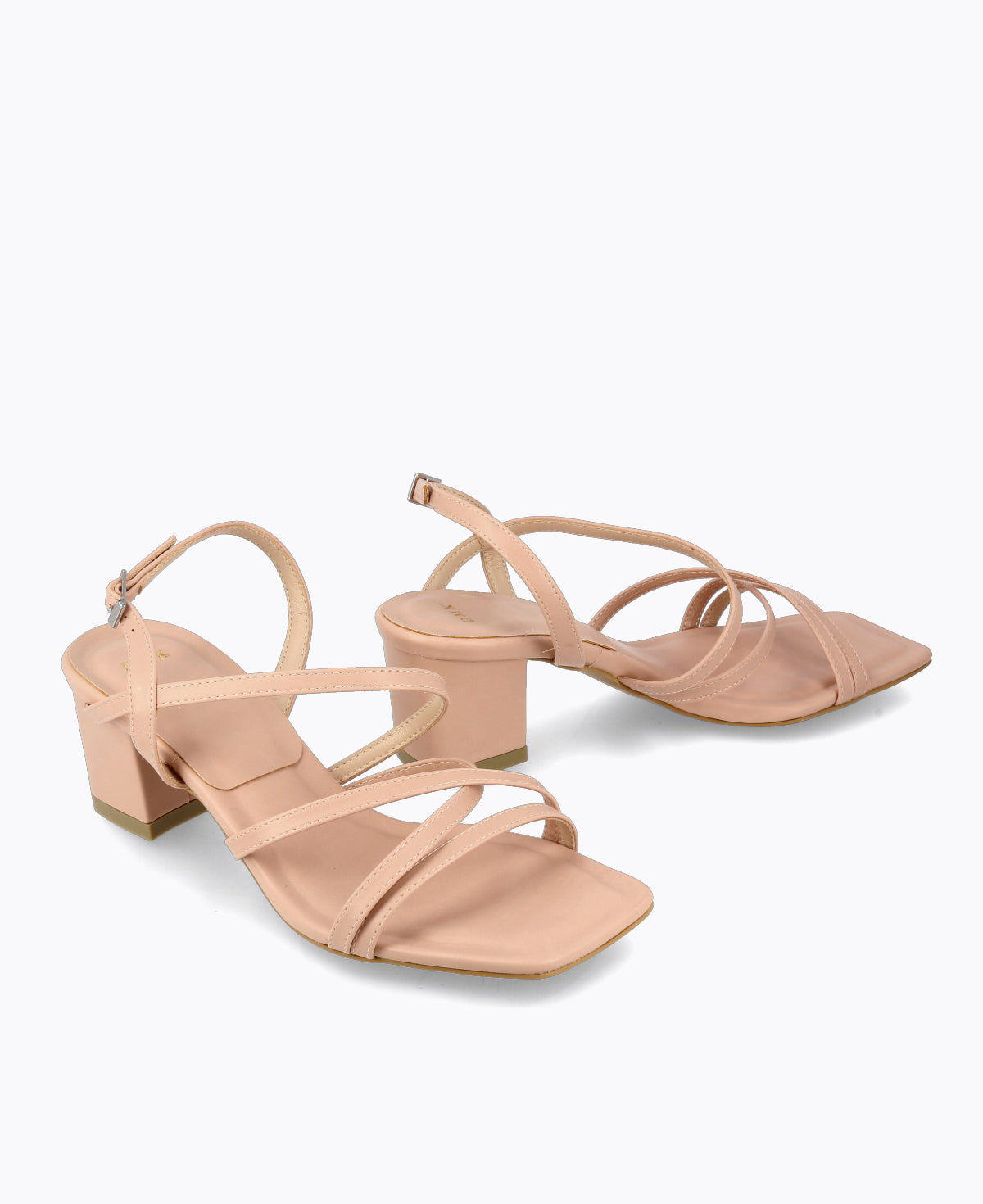 Athena Strappy Heel Sandals - Nude