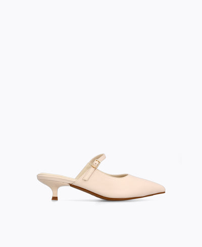 Amelia Heel Pumps - Beige
