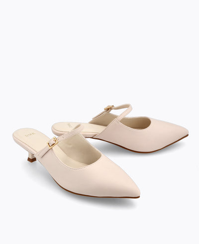 Amelia Heel Pumps - Beige