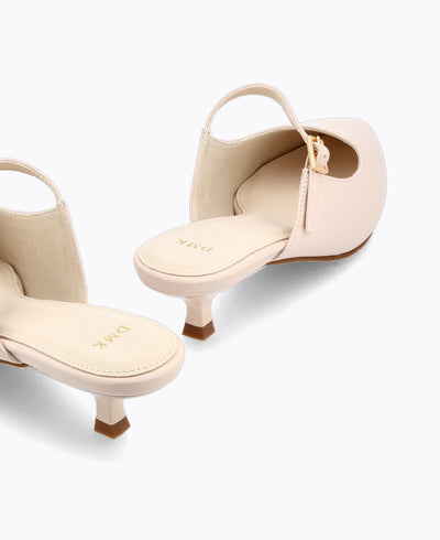 Amelia Heel Pumps - Beige