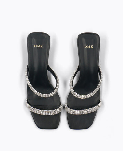 Amani Heel Sandals - Black