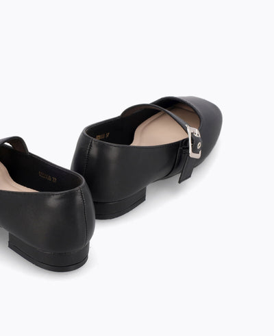 Charlotte Mary Jane Flats - Black