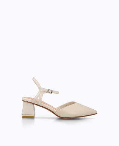 Collins Heel Pumps - Beige