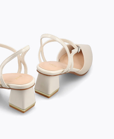 Collins Heel Pumps - Beige